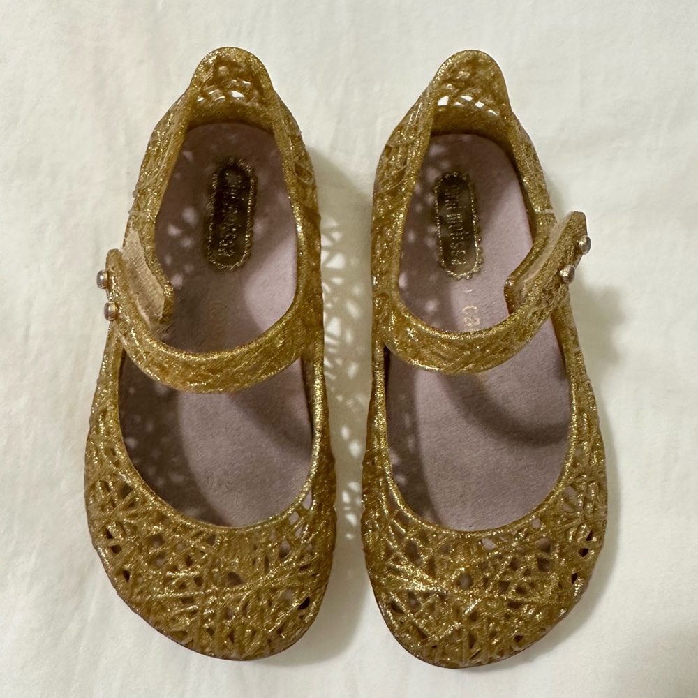 Mini Melissa girls size 7 campana shoes.